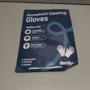 Bamllum Rubber Kitchen Dishwashing Gloves - 4 Pairs Colorful Reusable Household Cleaning Gloves for Washing Dishes and Cleaning Tasks, Flexible Long-lasting and Non-Slip (Large, Blue+Pink+Yellow+Red)