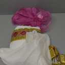 Morph Pink Cleopatra Costume for Girls, Egyptian Dress, Greek Goddess Outfit for Kids, Halloween Dress-Up, Medium
