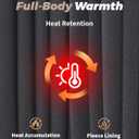 WEERTI Thermal Underwear for Men Long Johns with Fleece Lined Base Layer Men Cold Weather Top Bottom (Gray, M)