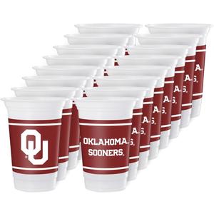 Oklahoma Sooners 16oz Cups - Pack of 16