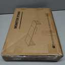 WESTREE Dual Monitor Stand Riser, Wood and Steel Monitor Stand Riser, Computer Monitor Stand for 2 Monitors, Multi-Purpose Desktop Storage Stand for Computer,Laptop,Printer,TV (Large, Black)