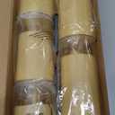 Homemory Amber Flickering Flameless Candles, Battery Operated Acrylic LED Pillar Candles with Remote Control and Timer, Fall Candles, Set of 5