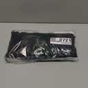 Astylish Women's High Waisted Wide Leg Straight Jeans (16, Black)