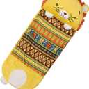 Happy Nappers Pillow & Sleepy Sack- Comfy, Cozy, Compact, Super Soft, Warm, All Season, Sleeping Bag with Pillow- Lion (Large)