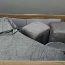 ENITYA 19" Reading Pillow for Bed with Firm Back Support & Big Pockets, Medium
