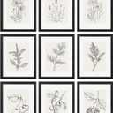 eletecpro 11x14 Picture Frames Set of 9 Classic Gallery Wall Frame Set, Displays 8x10 Photos with Mat or 11x14 No Mat, Black Picture Frames Collage Wall Decor for Home Decor