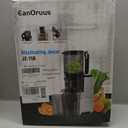 EanOruus Cold Press Juicer, 5.3" Wide Feed Chute Juice Extractor Machine with 400W, High Juice Yield, Slow Masticating Juicer for Whole Vegetables & Fruits, Metallic Silver