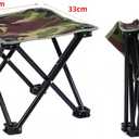 Mini Portable Folding Stool, Camping Fishing Stool for Adults Fishing Hiking Gardening and Beach with Carry Bag, Hold Up to 450lbs(Camouflage) (13" L x 13" W x 13" H)