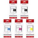 PFI-120 Pigment Ink Tank 130ml Set PFI-120MBK PFI-120BK PFI-120C PFI-120M PFI-120Y Replacement for Canon PFI-120 PFI120 Ink Cartridge for TM-300 TM-305 TM-200 TM-205 Printer Ink 5-Pack (MBK/BK/C/M/Y)