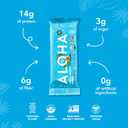 ALOHA Organic Plant Based Protein Bars, Vanilla Almond Crunch, 1.98-Ounce Bars, (Pack of 12)