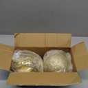 XmasExp 6in Large Christmas Ornaments Christmas Ball Ornaments Giant Tree Decoration Shatterproof Decorative Hanging Balls for Holiday Party Decor (Gold, 2pcs)