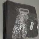 Yunkeeeper storage bins Cubes, Fabric Cube Organizer with Handle, Foldable Cube Bins for Cloth or Accessary Storage, 11x11x11, Set of 3,(Gray)