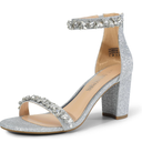 DREAM PAIRS Women's Chunk Low Heel Pump Sandals, Size 6.5