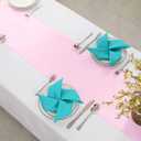Horbaunal 12 Pack Light Pink Satin Table Runner 12 x 108 Inch, Smooth Table Runners for Wedding Banquets Birthday Party