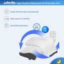 Derila Queen Size Pillowcase | Designed to Keep Your Derila Memory Foam Pillow for snoring Relief Covered and Protected with This Crisp, Clean, White Pillowcase Made from Premium Materials