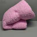 POCBLUE Dog Beds Large Sized Dog, Washable Plush Pet Bed for Crate, Anti-Slip Pet Mat for Cages, Comfy Crate Pad for Outdoor/Indoor/Car Use, Soft Kennel Pad for Dogs Up to 60 lbs, 35"x23", Pink