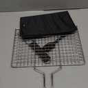 Fish Grill BasketsFolding Portable Fish Grilling Rack For Grill, BBQ Grilling Basket, Stainless Steel Grill Basket For Veggies, Shrimp, Meat CookCome With Storage Bag and Two Basting Brush