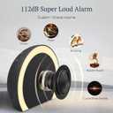 ANJANK Super Loud Alarm Clock with Wireless Bed Shaker, Vibrating Dual Alarm with Light Wake Up for Heavy Sleepers & Hearing Impaired, 9-Color Night Light, 8 Sounds, 0-100% Dimmer, USB Charger