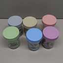 Xyptorix 16 oz Overnight Oats Containers with Airtight Lids - 6-Pack Leak-Proof Wide Mouth Mason Jars & Divided Cups for Dried and Wet Foods, Glass Jars for Chia Pudding, Salad, Snacks, and Yogurt