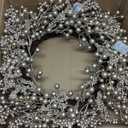 20" Christmas Wreath for Front Door Artificial Champagne Holly Berry Wreath for Christmas Thanksgiving Winter Holiday Decoration