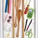Lipper International Bamboo Kitchen Drawer Dividers, Set of 2