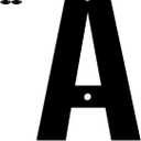 3 x 6" Aluminum House Letters, Black Metal Address Door Letters, Metal House Address Letter for Outside, Modern Apartment Street Mailbox Letter (A)