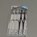 AquaSonic Genuine Proflex Replacement Brush Heads | ADA Accepted | for Whiter Teeth & Gum Care | Compatible with Duo Series PRO and Others (8 Pack Black & White)