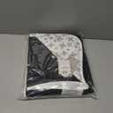 HonestBaby Hand-Quilted Baby Blanket Reversible 100% Organic Cotton for Infant Boys, Girls, Tossed Skulls/Black, One Size