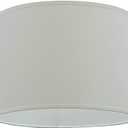 Aspen Creative 31012A Transitional Hardback Drum Shape Spider Construction Lamp Shade in Off White, 14" x 14" x 11"