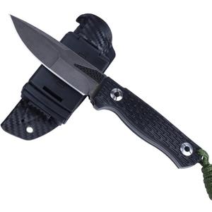 MASALONG kni244 Super Hard Tactical Outdoor Camping D2 steel fixed blade knives (black)