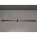 Amazon Basics Tension Curtain Rod, Adjustable 36-54" Width - Nickel, Classic Finial