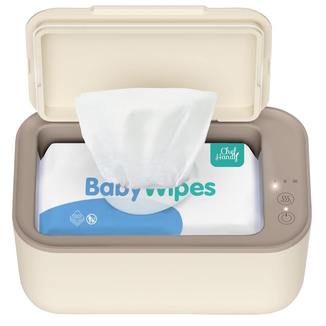 Chefhandy Baby Wipe Warmer & Wet Wipes Dispenser, 3-Mode Temperature Control, Large Capacity, Even Heating, Silent Operation for Babies & Adults, Yellow