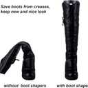 Ruisita 10 Pieces (5 Pairs) Boot Shaper Form Inserts Boots Tall Support for Women and Men (12/14/16 inches, Black)