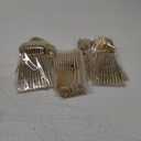 LIYH 102 Pcs Gold Plastic Silverware Cutlery Sets - Disposable Plastic Silverware Heavyduty, Disposable Utensil Sets, 34 of Each Forks, Knives & Spoons Flatware Set for Party Birthday