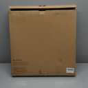 Large Ottoman Tray: 20" Square Acacia Wood Serving Tray with Metal Handles - Extra Large Decorative Tray for Coffee Table, Breakfast in Bed, Charcuterie, Living Room & Party (Black Handle 04)