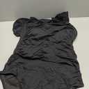 Tempt Me Women One Piece Swimsuits Tummy Control One Shoulder Bathing Suits Ruffle Swimwear (Large, Black)