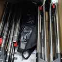 Veraste 33" L x 25" W x 25" H Collapsible Travel Dog Crate, Portable Soft Dog Kennel for Medium Large Dogs up to 60 lbs, 4-Door Foldable Travel Crate with Durable Mesh & Storage Bag, Black