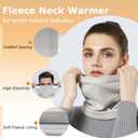 Adult Fleece Neck Warmer Gaiter | Windproof Face Mask for Winter Sports & Commuting | Unisex Warm Elastic Tube Scarf