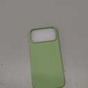 ORNARTO Compatible with iPhone 17 Pro Max Case 6.9", Slim Liquid Silicone 3 Layers Soft Gel Rubber Shockproof Protective Cover with Anti-Scratch Microfiber Lining-Matcha