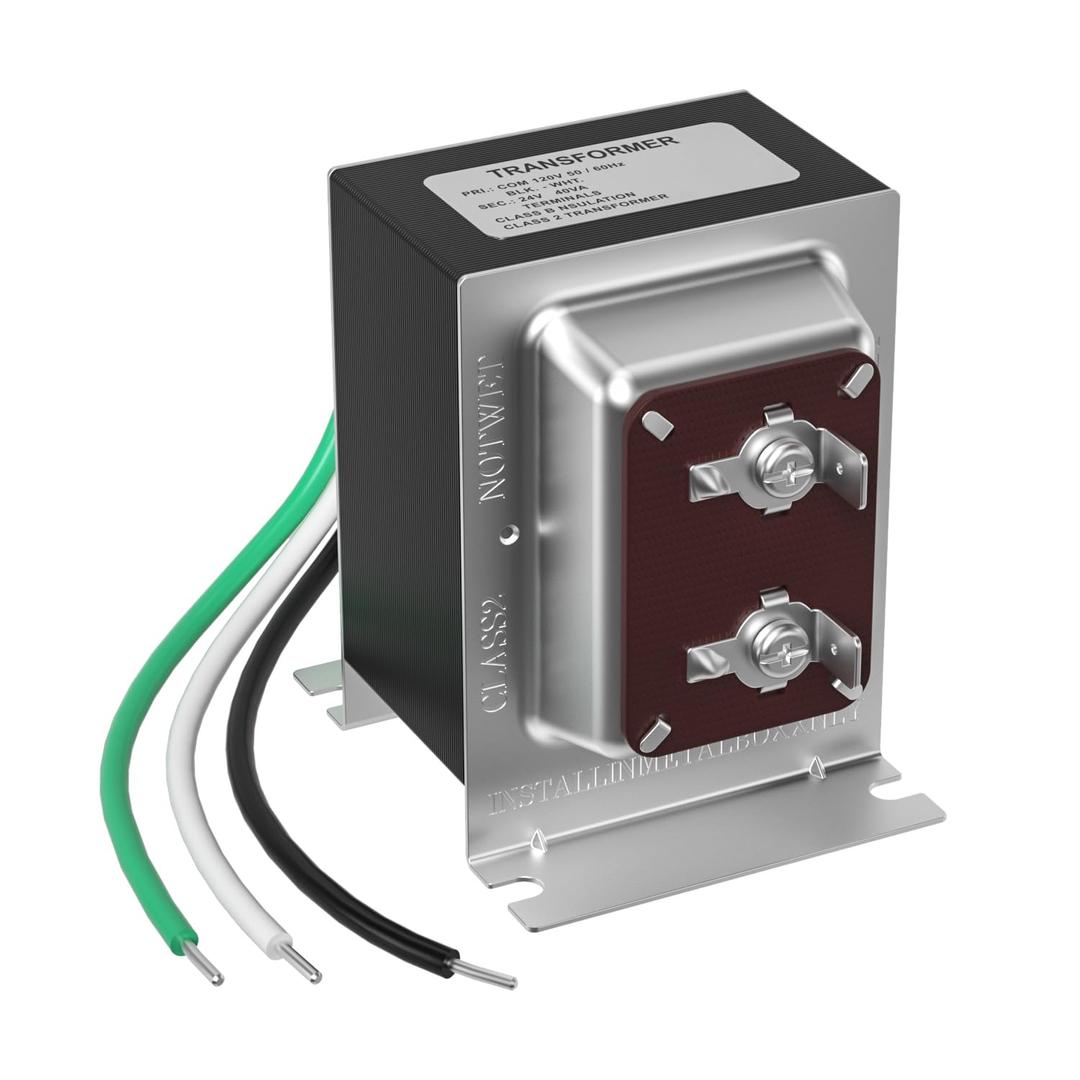 Doorbell Transformer 24V 40VA for Ring Video Doorbells, Hardwired Door Chime Transformer Power Supply, Compatible with Ring, Nest Hello, Wyze and Eufy Video Doorbells