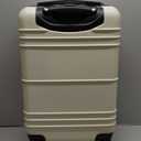 KYME Carry On Luggage 22x14x9 Airline Approved with TSA Lock Hard Shell Carry On Suitcase Lightweight Suitcases with Wheels Small Luggage for Men Women,Carry-On 20 Inch,White