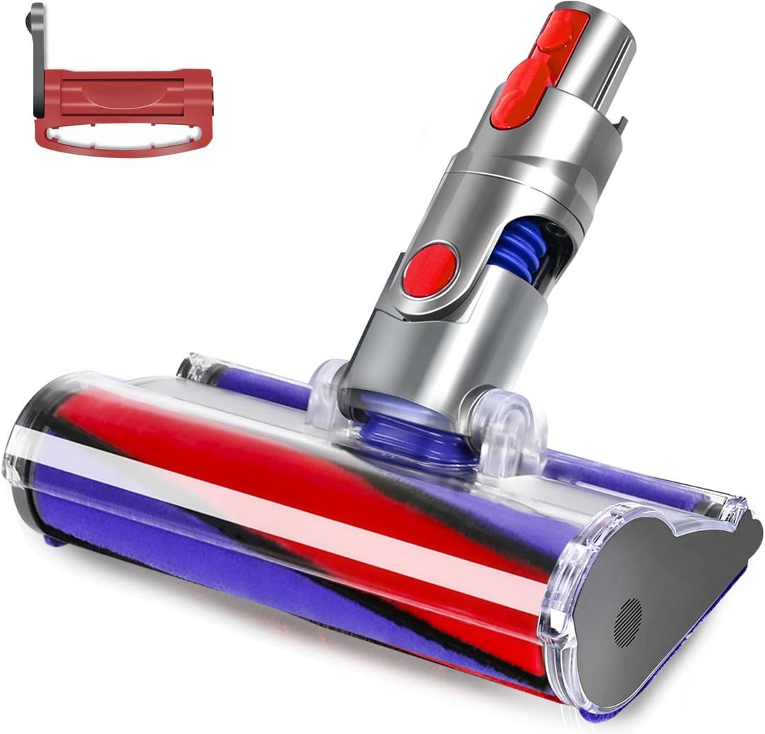Soft Roller Vacuum Cleaner Head Compatible with Dyson V10,V11 Cordless Vacuum Cleaners, Fluffy Head Replacement Suitable for Hardwood,Vinyl Floor