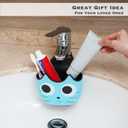 2 x Juju Kitty Sink Drain Basket - Kitchen Sink Strainer Basket - Colander for Kitchen Food Strainer - Drainer for Food Strainers for Kitchen (Blue)