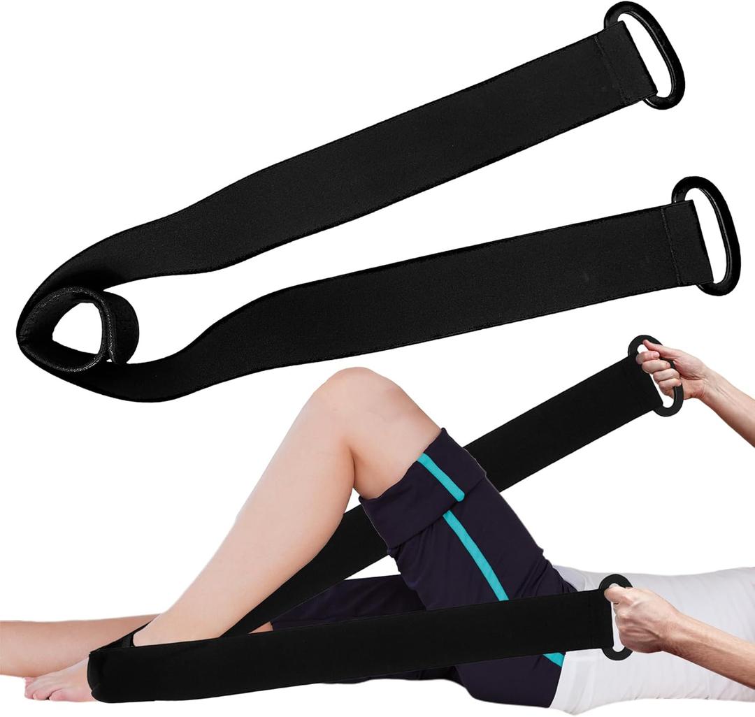 Knee Replacement Recovery Aids Kit - Leg Lifter Strap Elastic Exercise Bands for Knee, HIPS, Hamstrings