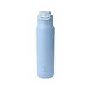 REDUCE 32 oz Hydrate Pro Stainless Steel Insulated Water Bottle - Flip Top Leak-Proof Lid, Dishwasher Safe, BPA-Free, Dual Wall Vacuum, Keeps Drinks Cold for 48 Hrs, Cup Holder Friendly - Glacier