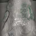 6FT Halloween Inflatable Reaper Holding Sickle and Skull Decoration, Blow up Halloween Ghost Inflatable Built-in 5 LED and 1 Red Fire Flashing LED for Halloween Inflatables Outdoor Decoration