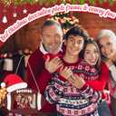 Chunful 12 Pcs Football Ornaments for Christmas Tree Decorations Wooden Christmas Picture Frames with Santa Hats and Jute Twine Xmas Photo Ornament Gifts for 1.57 x 2.36 Inch Photos Sports Player Team