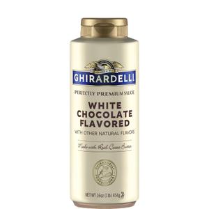 Ghirardelli White Chocolate Sauce, 16 Ounce Squeeze Bottle, BBD:11/30/2025