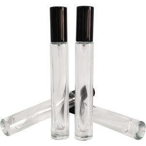 AGENIZ 4Pcs10ml Mini Perfume Spray, Atomizer Glass Bottle Refillable Perfume Bottles, Small Fine Mist Spray Bottle Travel Essential Oil Portable Spray Bottle (10ML/Black)