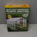 Plastic Sheeting 6 Mil, 12x25 FT, Greenhouse Plastic Sheeting, Heavy Duty, Polyethylene Film, UV Resistant, Tear-Proof, for Garden, Agriculture, Painting Floor Protection